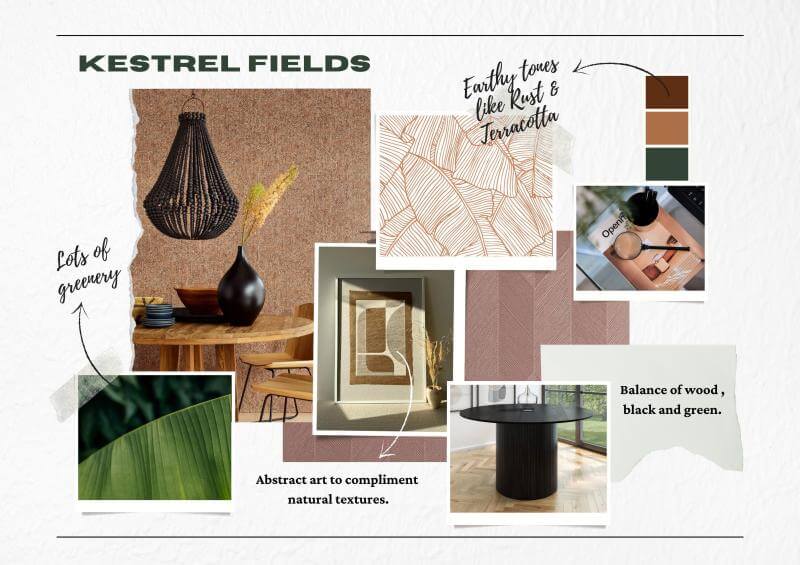 Kestrel Fields mood board