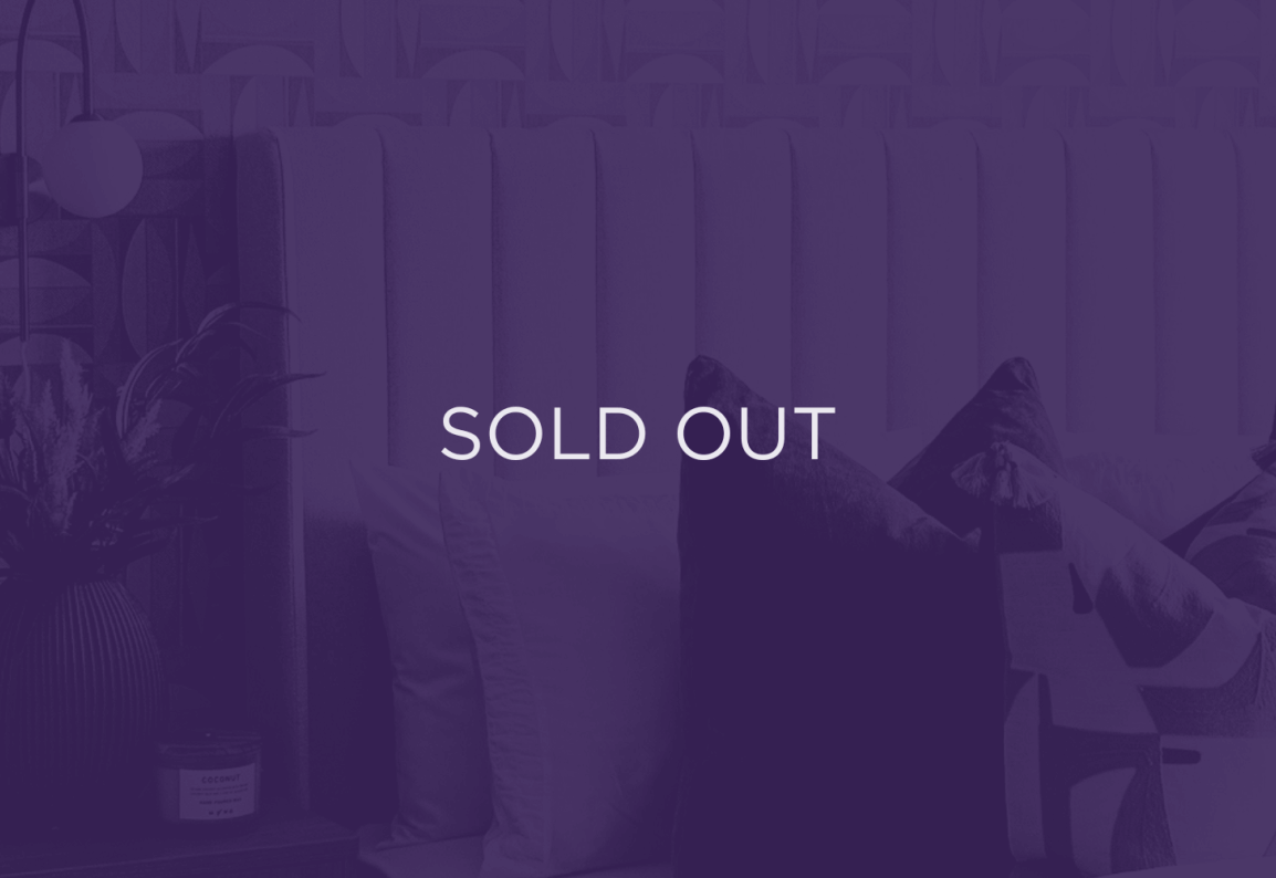 an image of a home with a purple overlay, text that says sold out