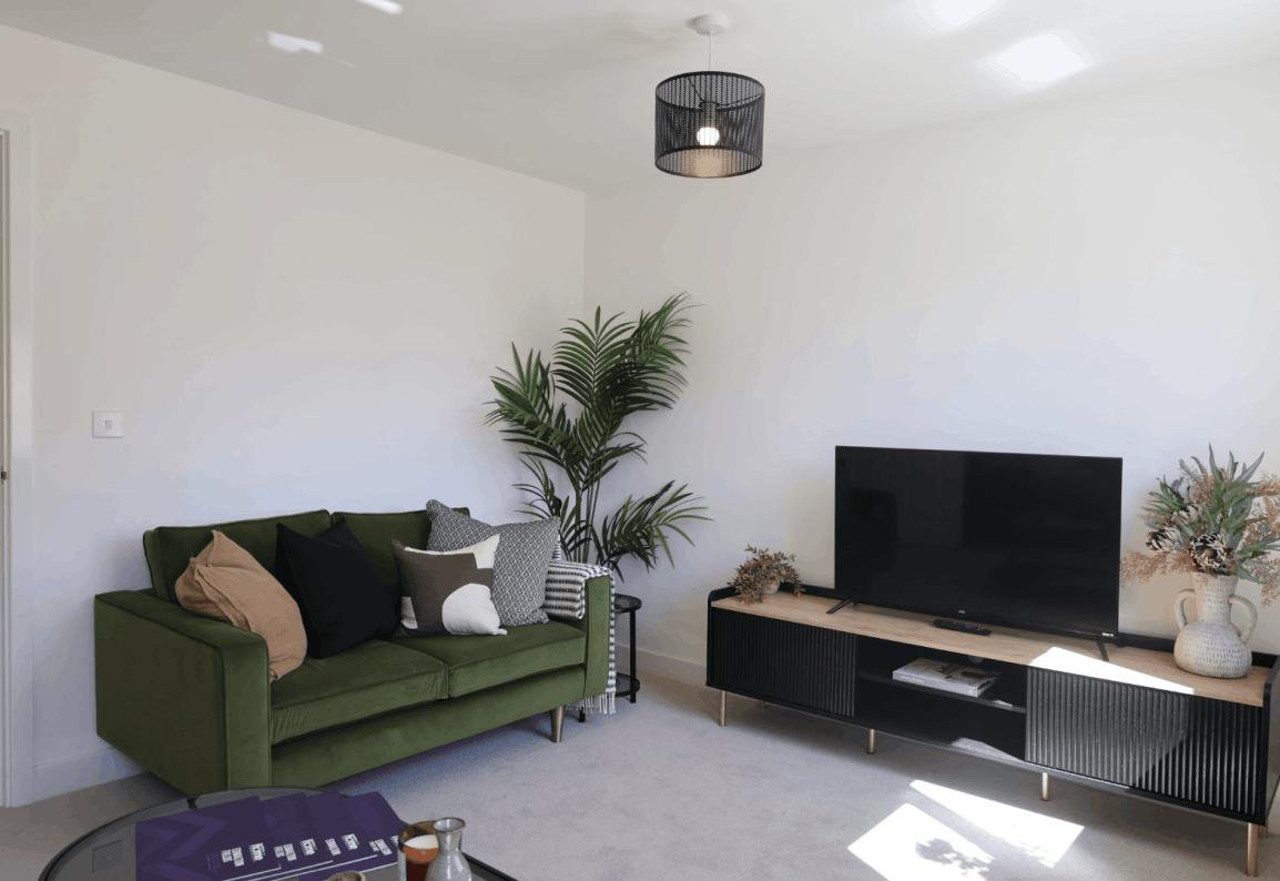Living Room at The Maple Show Home