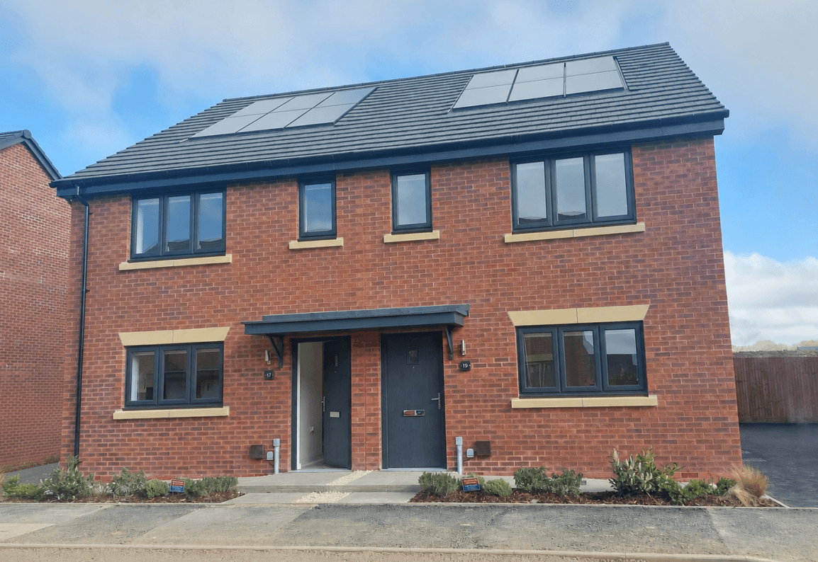 External shot of The Tilman house type at The Grange development in Desborough