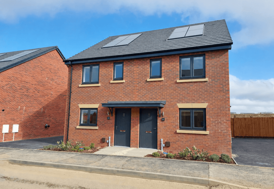 External shot of The Baker housetype at The Grange development in Desborough