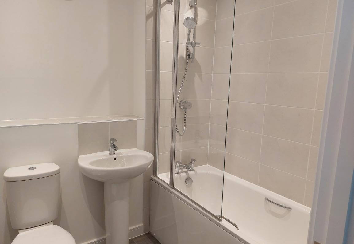 Main bathroom at The Tilman house type at The Grange development in Desborough