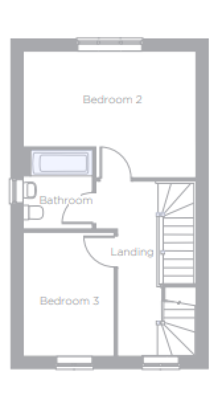 First Floor Plan of The Beech at Cotterstock Meadows