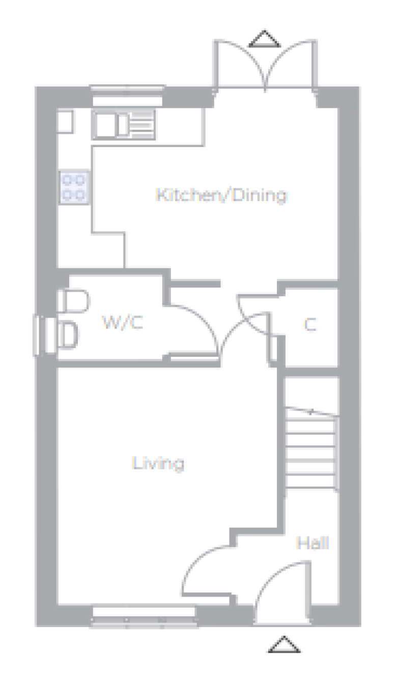 Ground Floor Plan of The Beech at Cotterstock Meadows