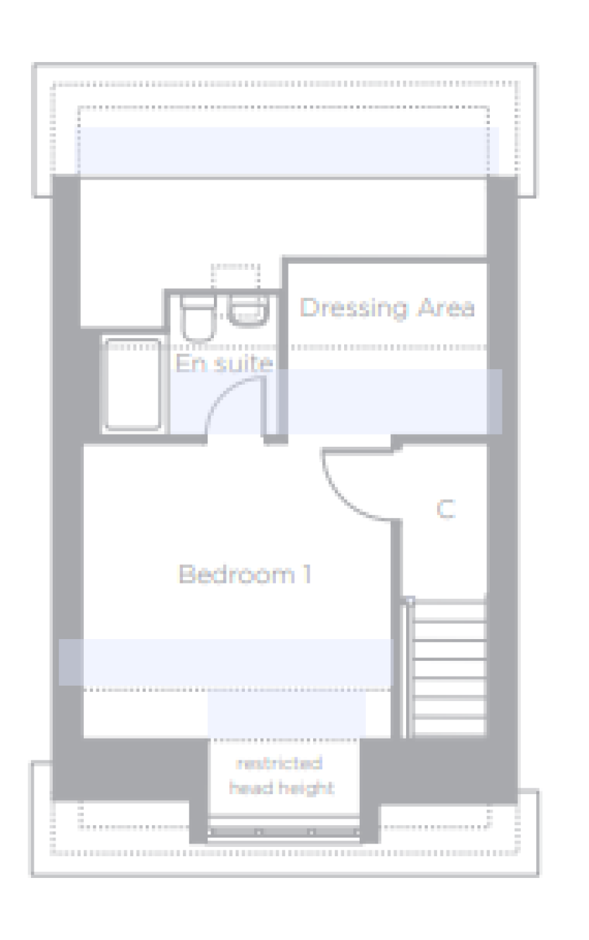 Second Floor Plan of The Beech at Cotterstock Meadows