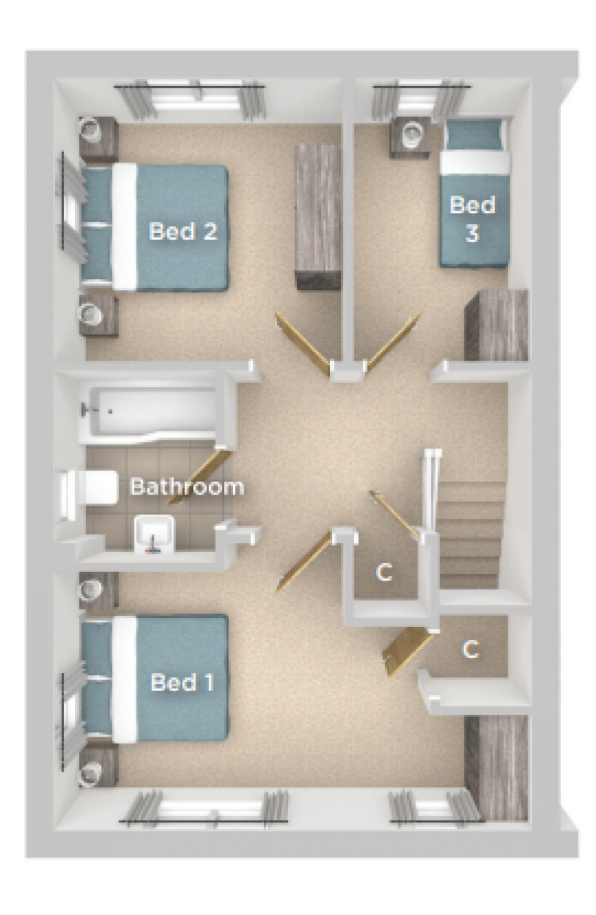 The Cedar - 3 Bed First Floor