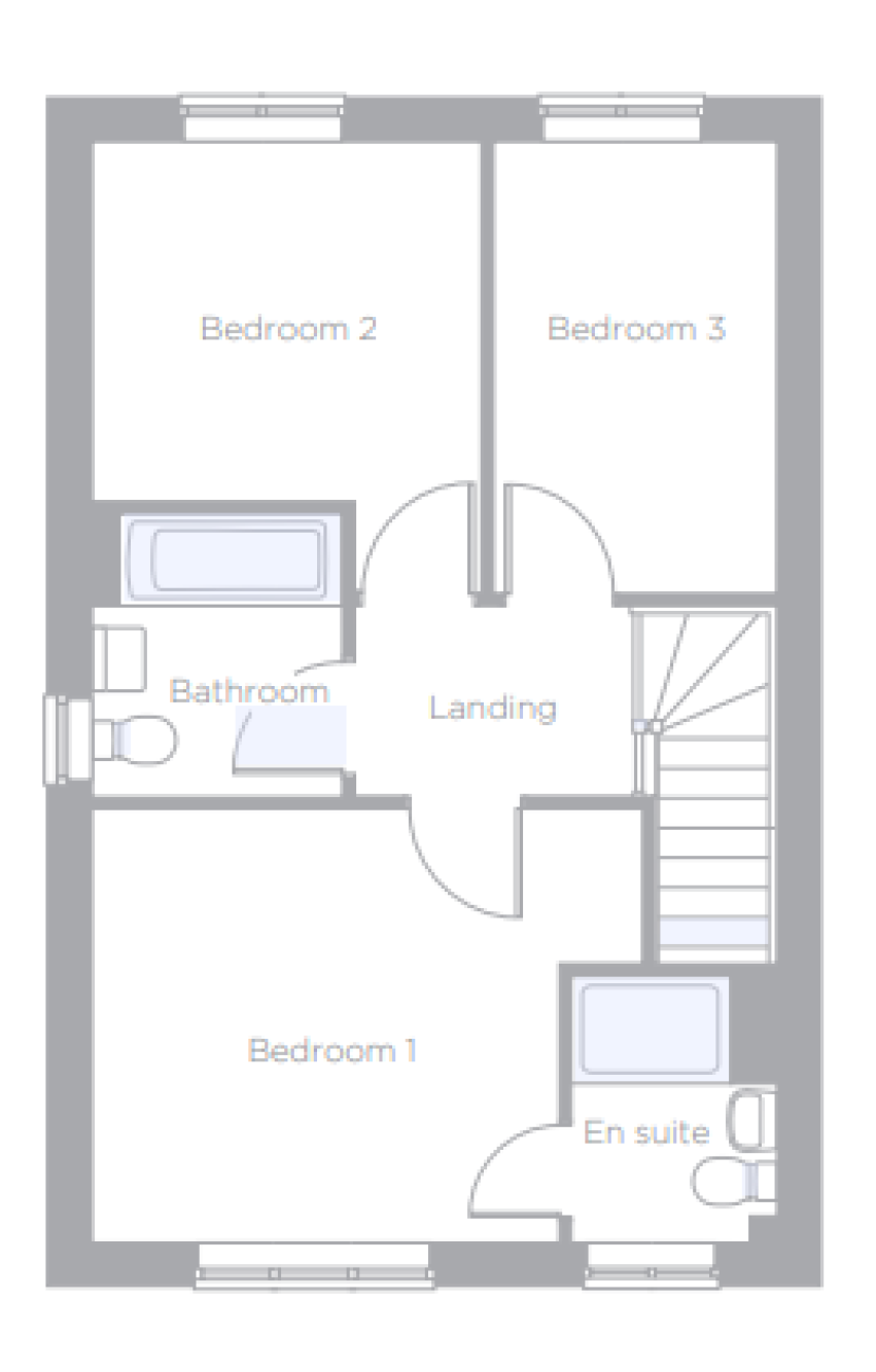 First Floor Plan of The Hazel at Cotterstock Meadows