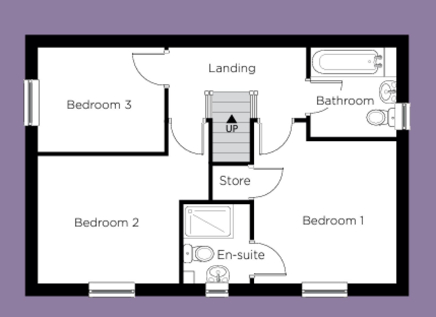 First Floor Plan for The Becket