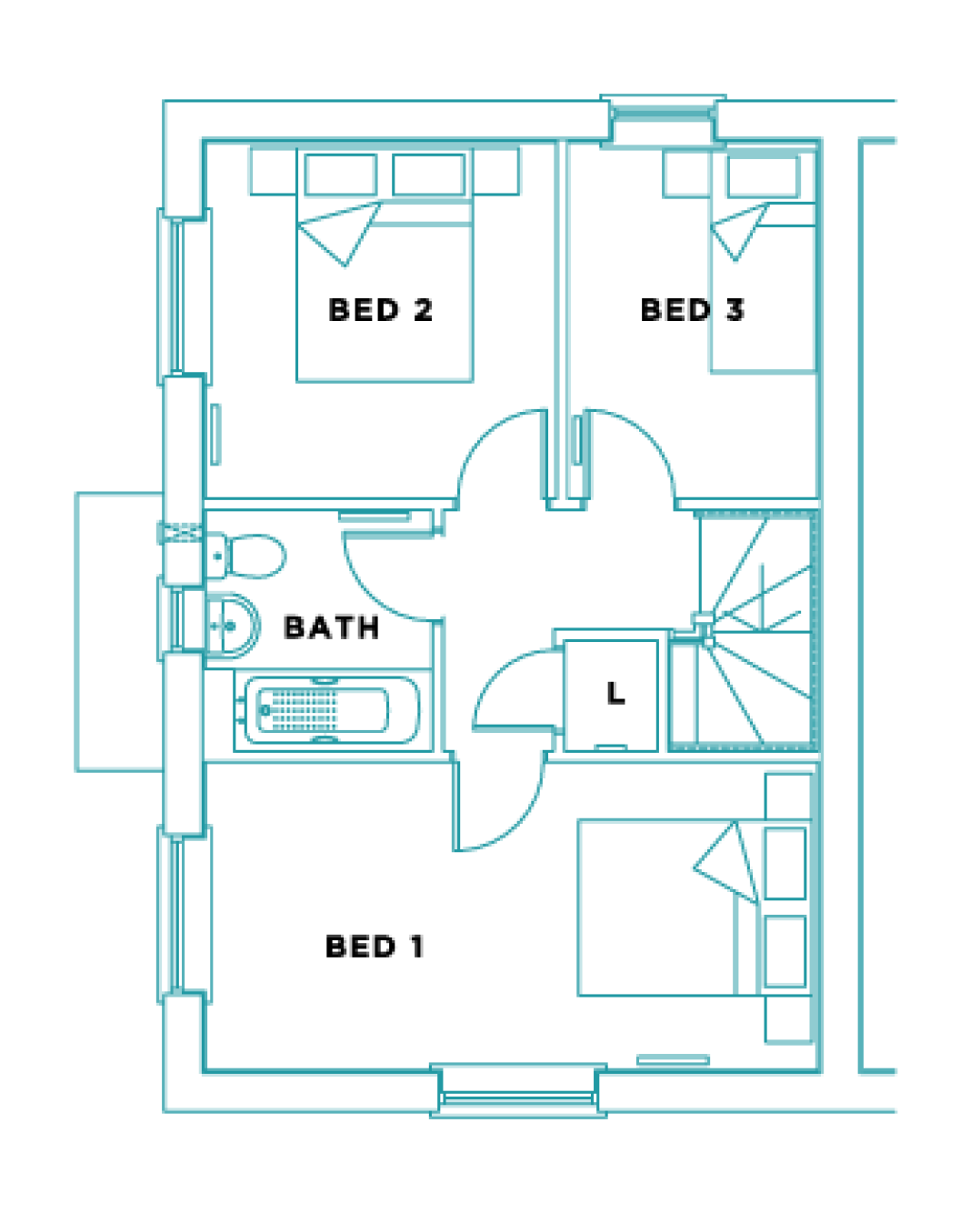 First Floor Plan of The Burr