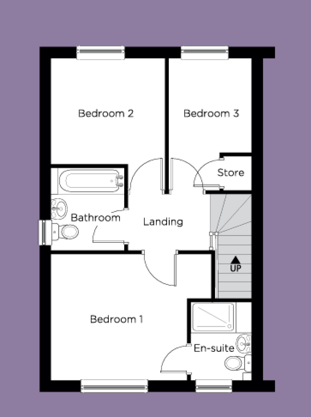 First Floor Plan of The Hazel