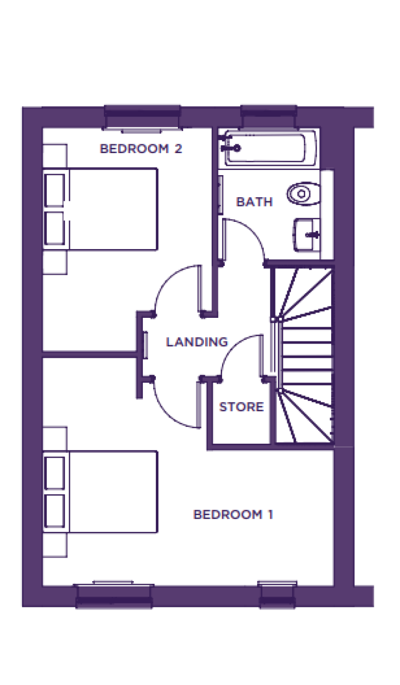 First Floor Plan of The Kingfisher