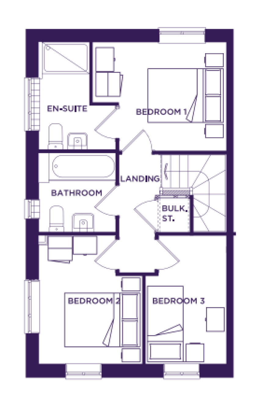 First Floor Plan of The Lyttleton