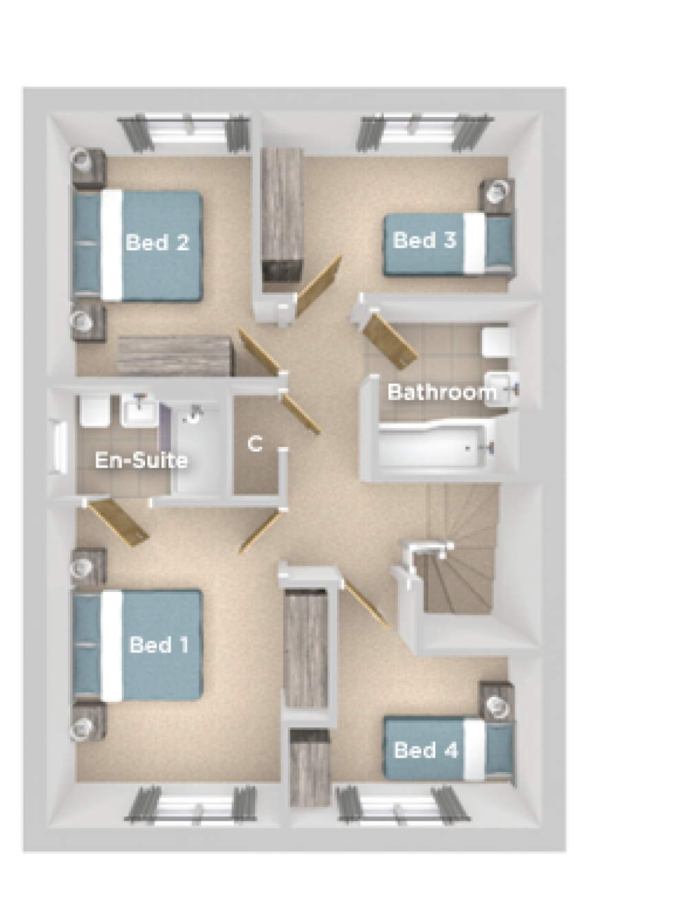 First Floor Plan of The Mylne