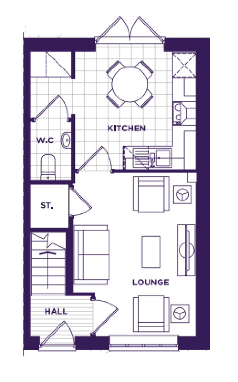 Ground Floor Plan at The Drake