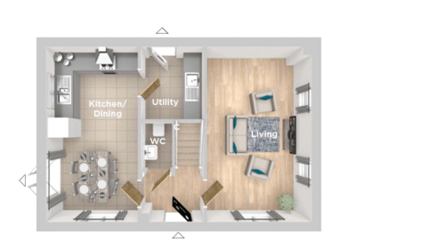 Ground Floor Plan for The Becket