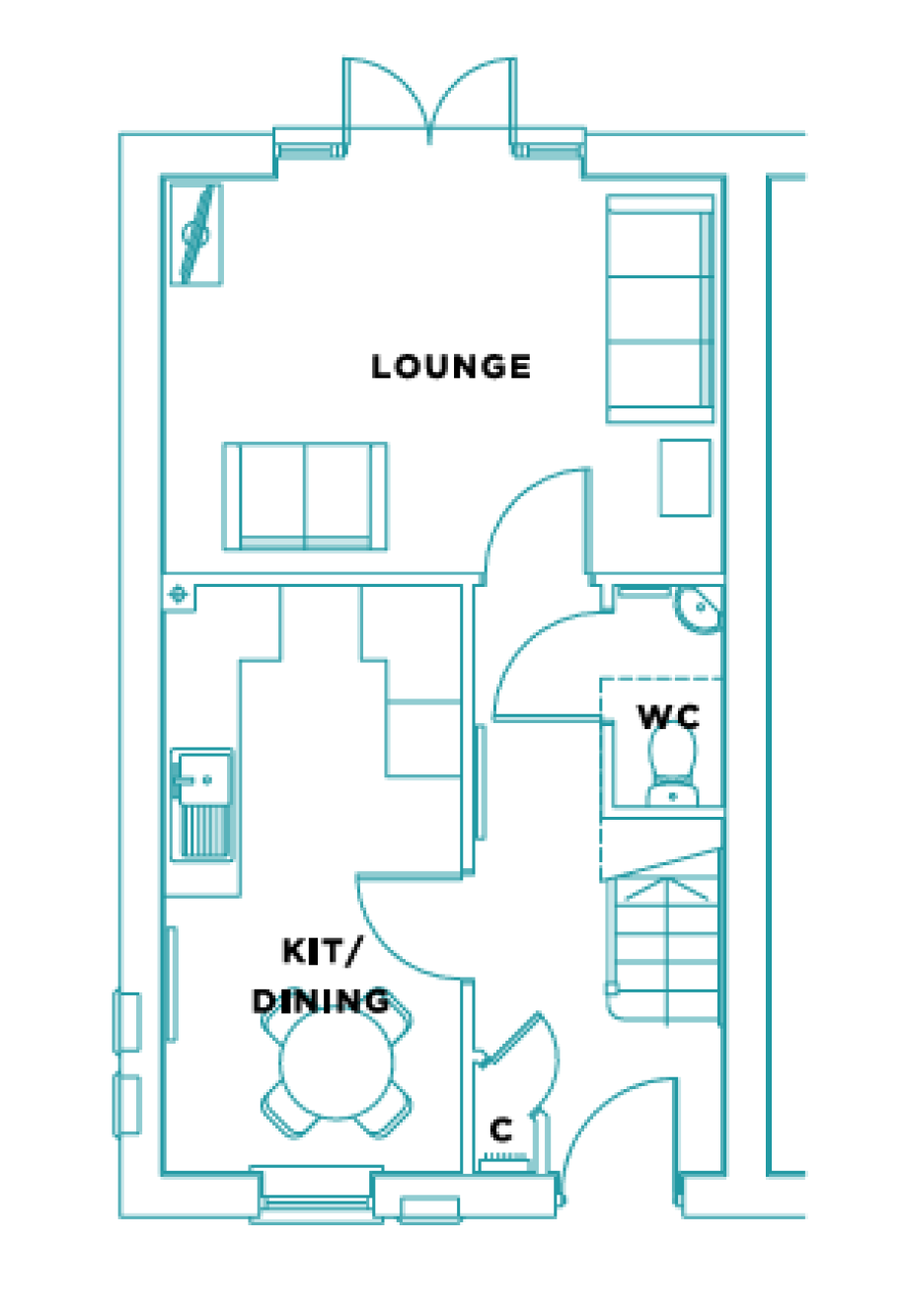 Ground Floor Plan for The Mill