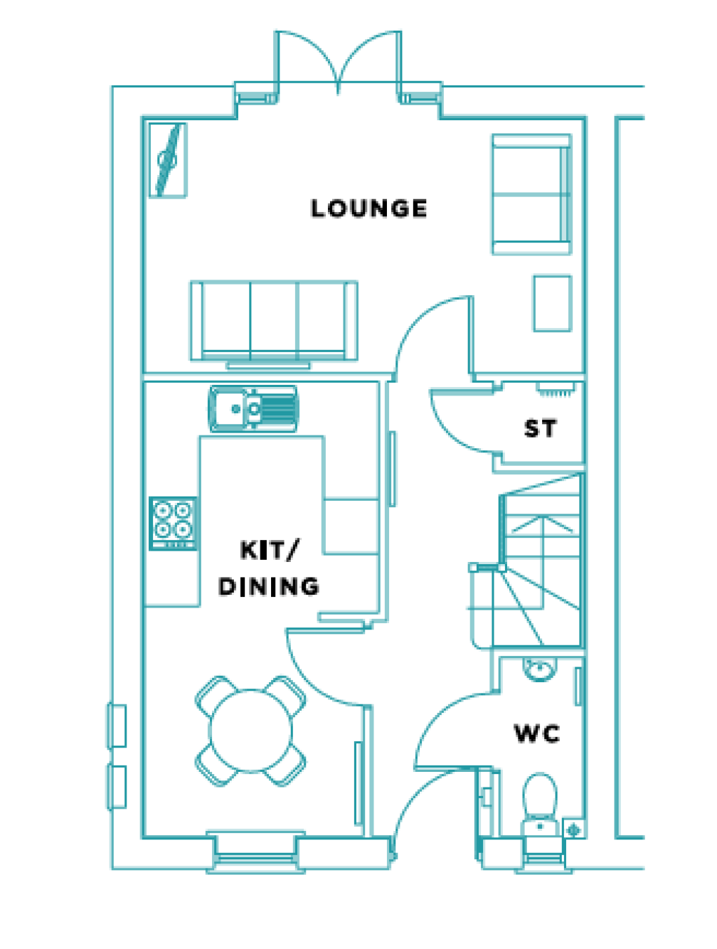 Ground Floor Plan of The Bloom