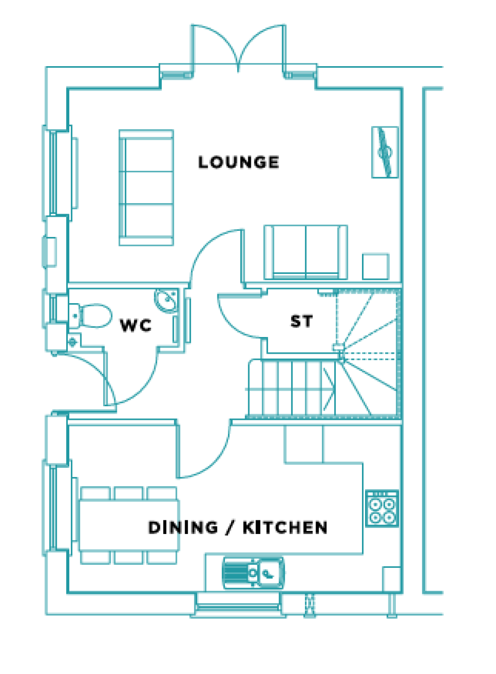 Ground Floor Plan of The Burr