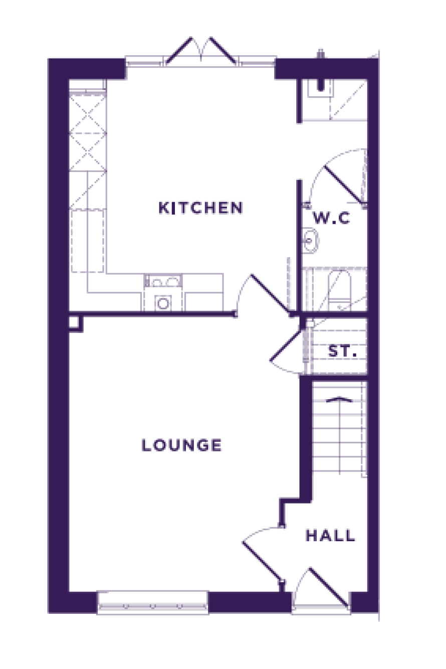 Ground Floor Plan of The Byron, Elgar Park