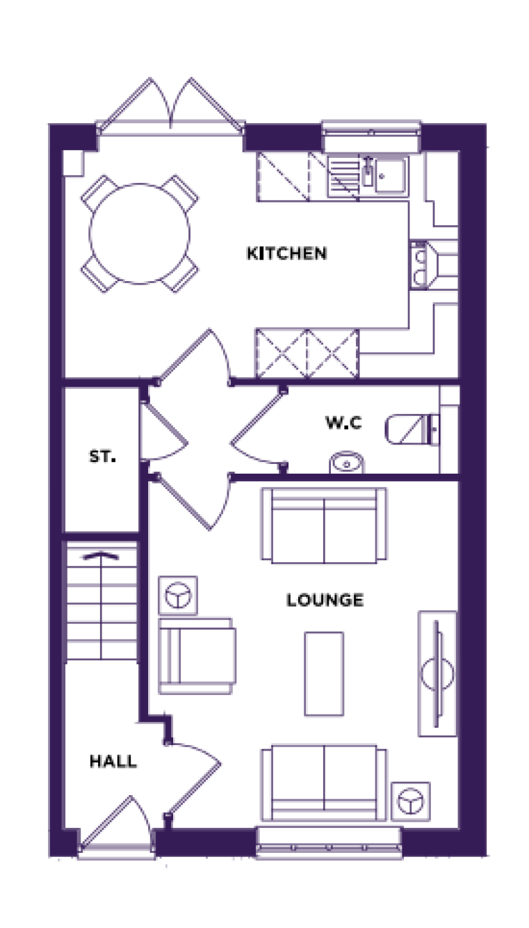 Ground Floor Plan of The Drummond at Alcester Park