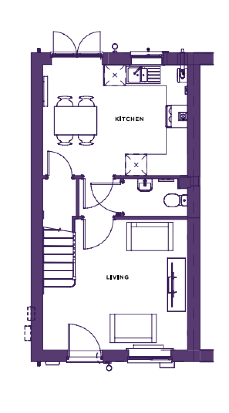 Ground Floor Plan of The Hardwick