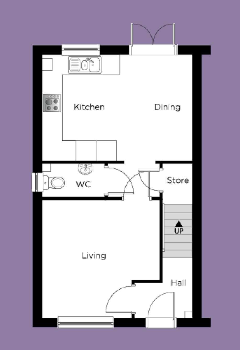 Ground Floor Plan of The Magnolia