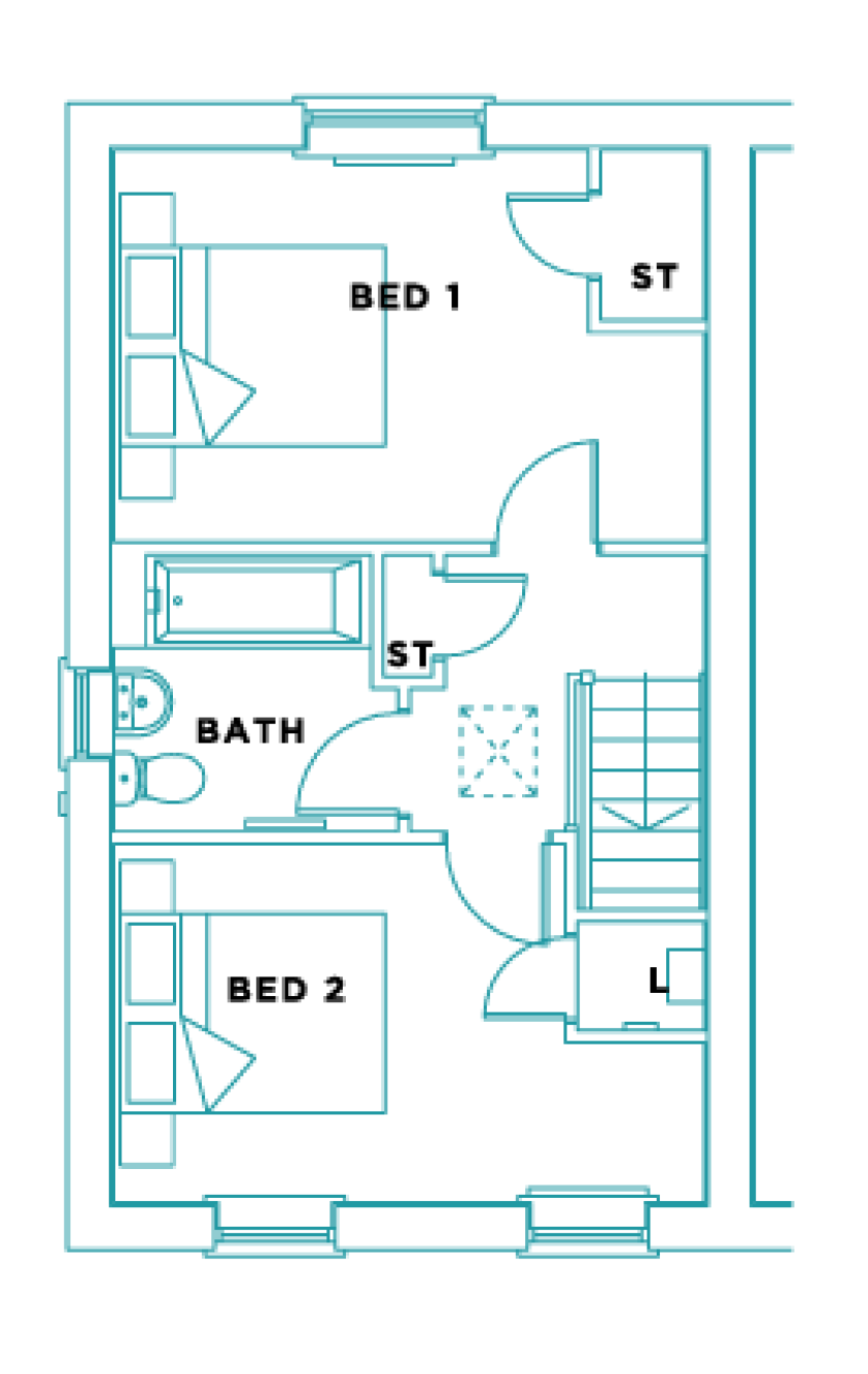 The First Floor Plan of The Mill