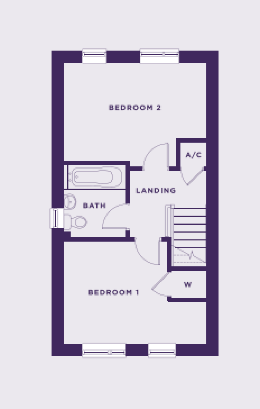 First Floor Plan at The Hereford
