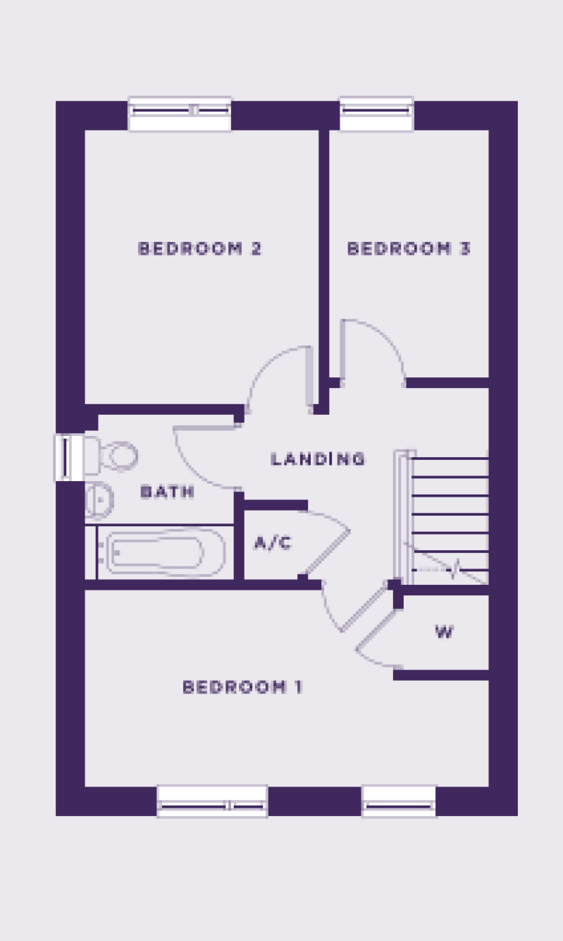 First Floor Plan at The Lincoln.
