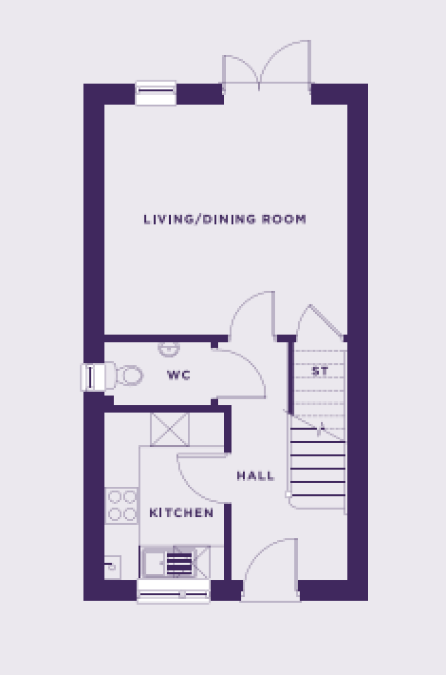 Ground Floor Plan at The Hereford