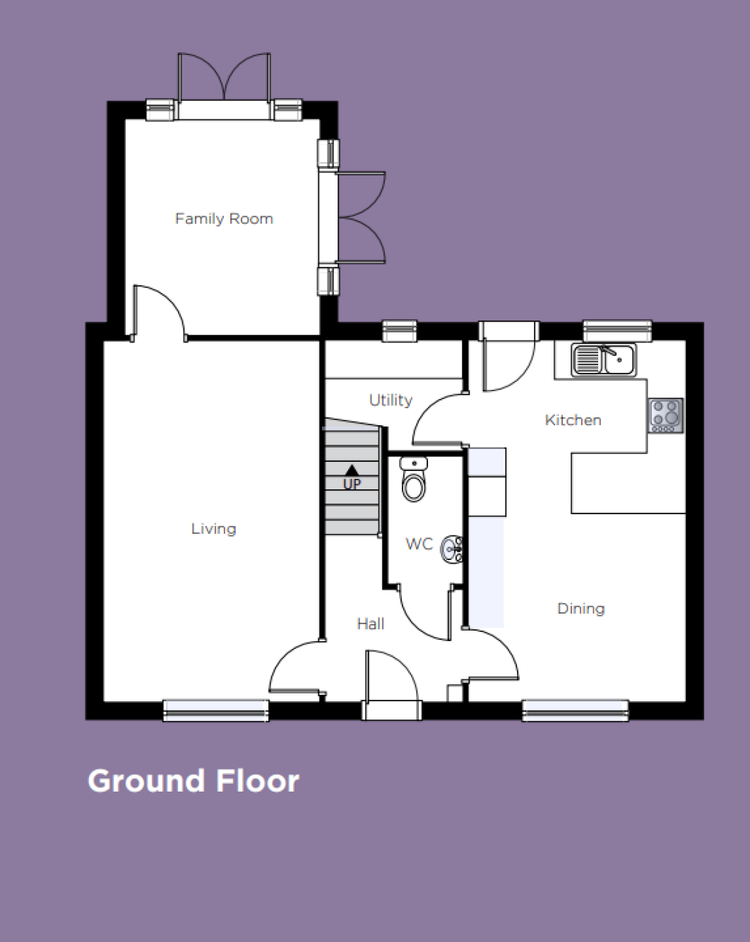 The Ashfordby Ground Floor Plan.
