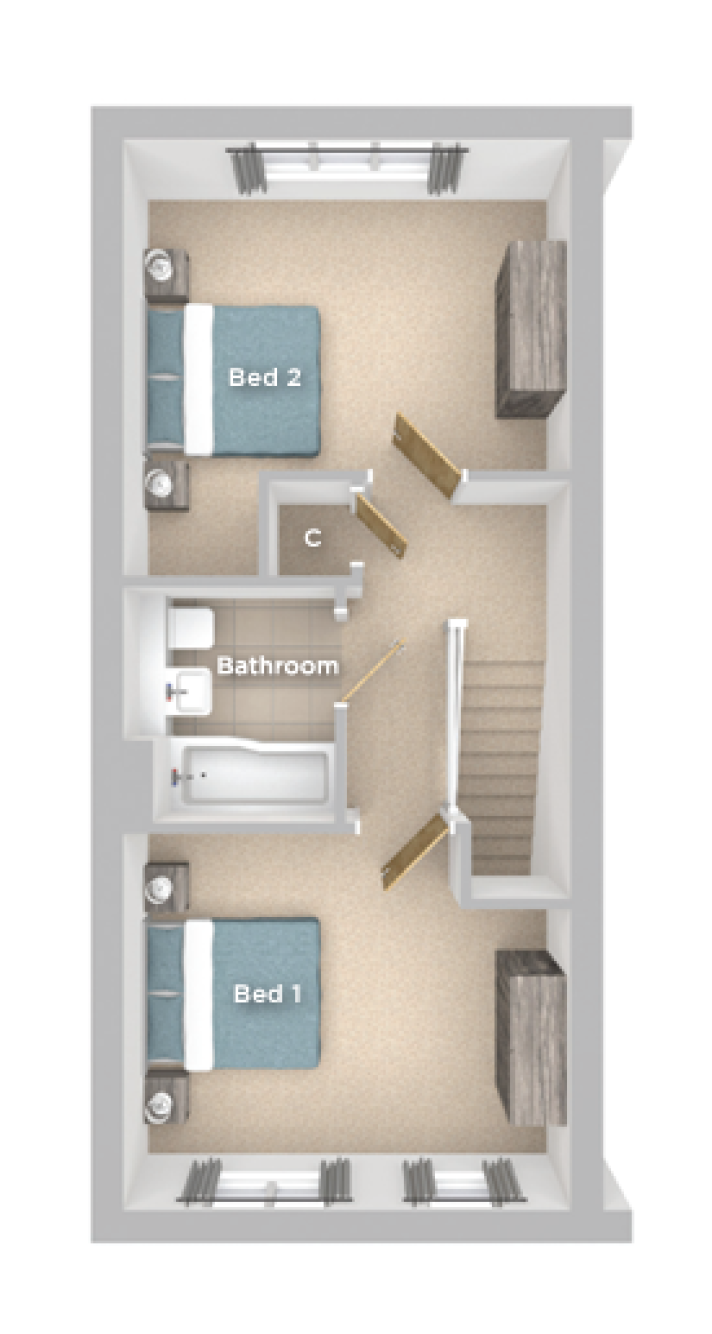 The Baker First Floor Plan