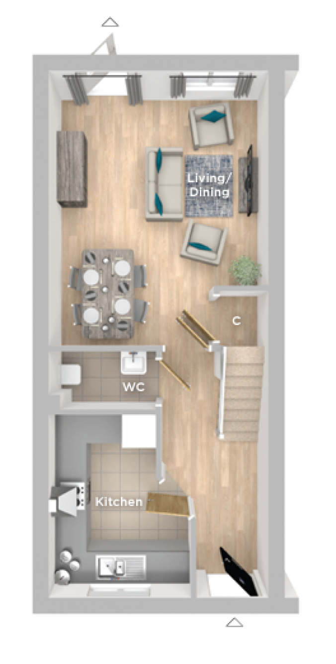 The Baker Ground Floor Plan