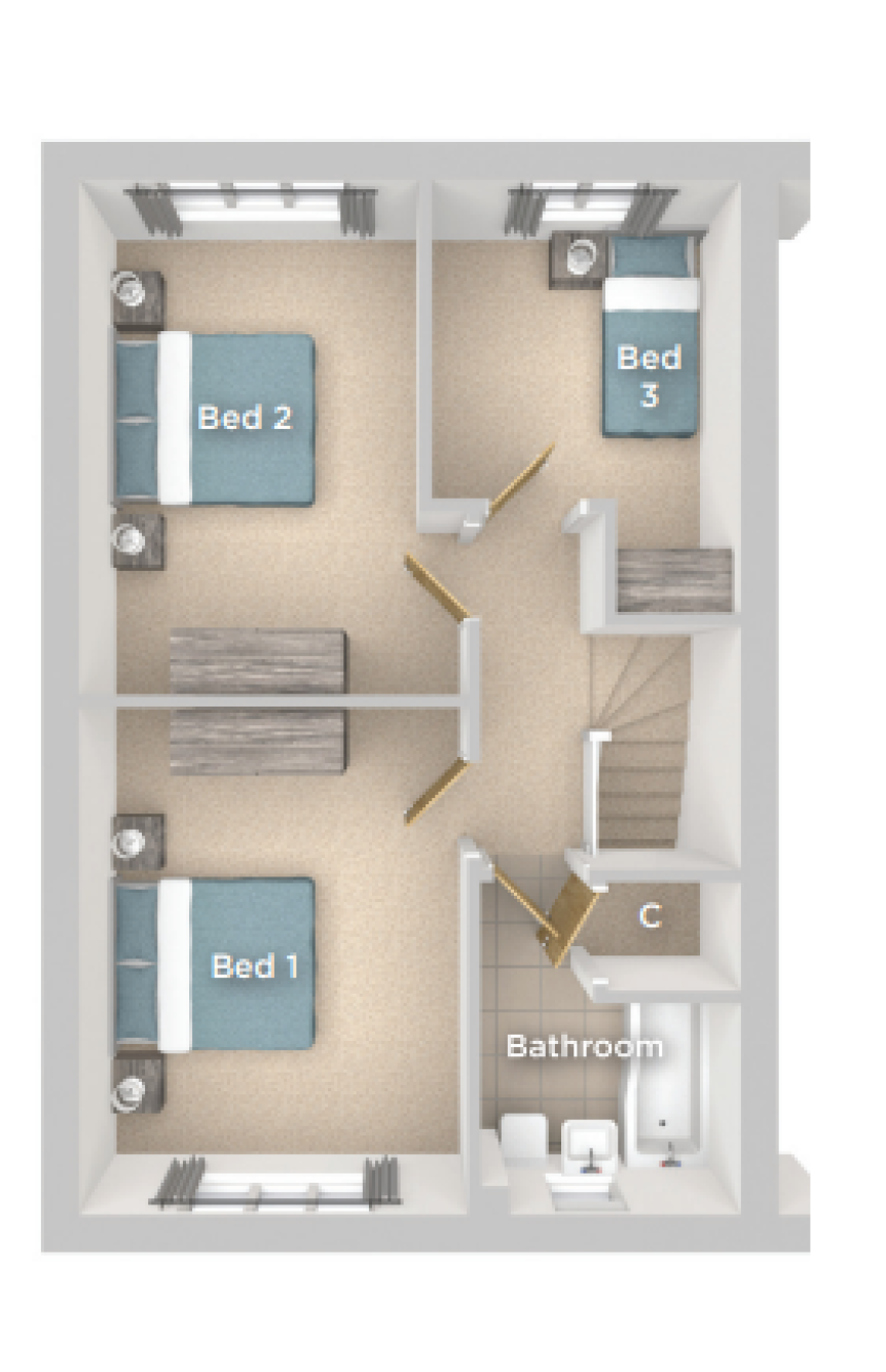 The Birch First Floor Plan