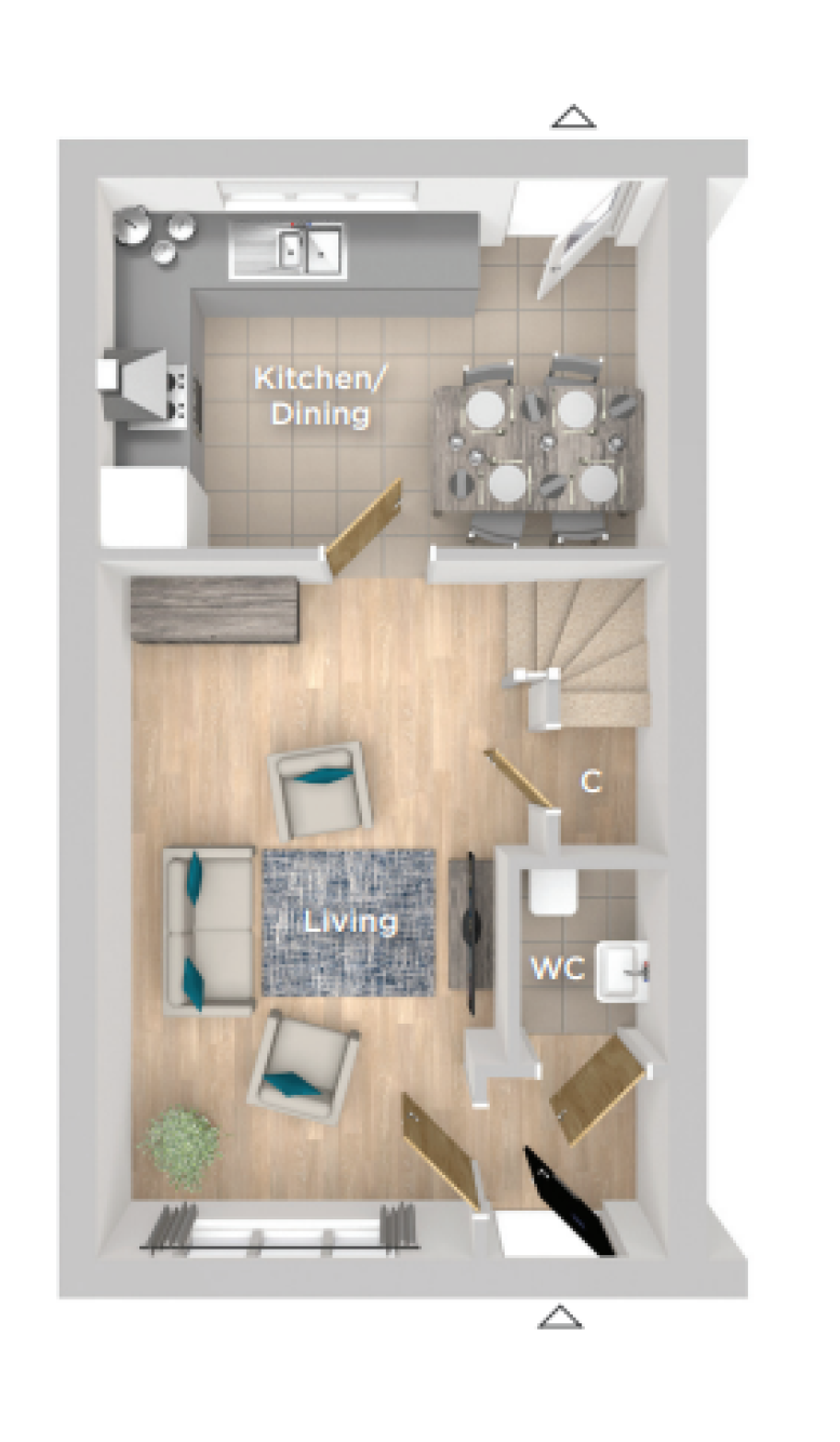 The Conifer Ground Floor Plan.