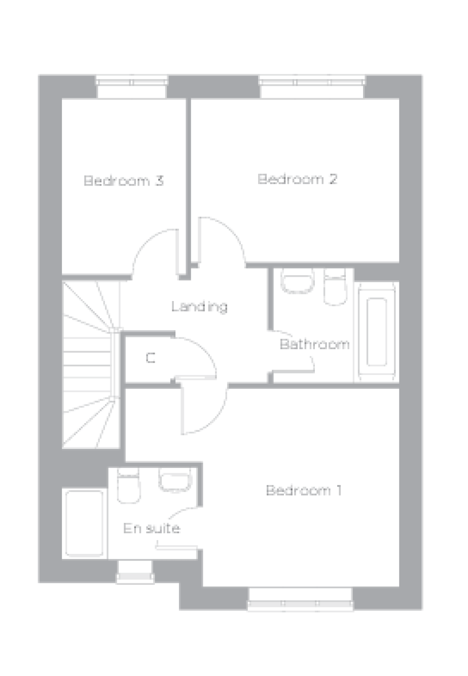First Floor Plan at The Epsom