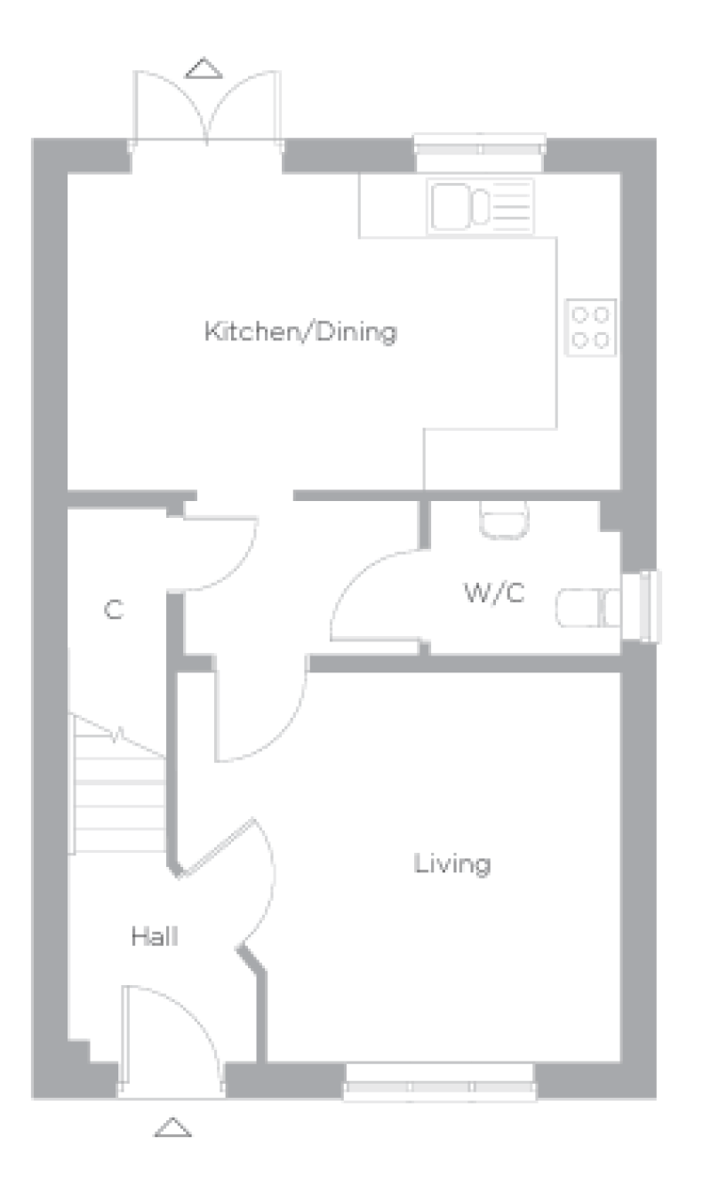 Ground Floor Plan of The Hazel