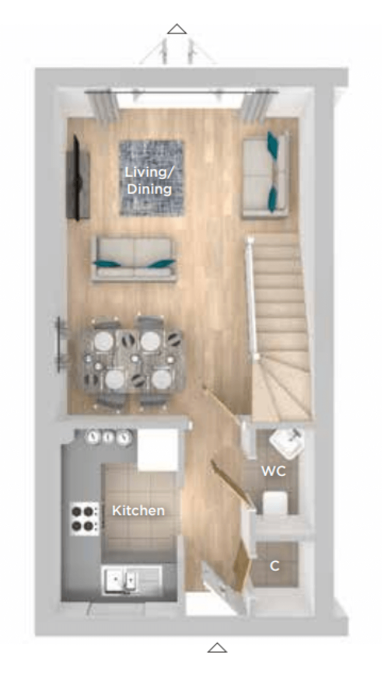 The Trinity Ground Floor Plan.