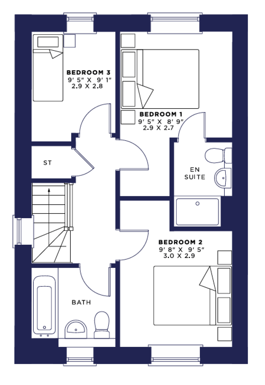 The Willowmere V2 Floor Plan 1F