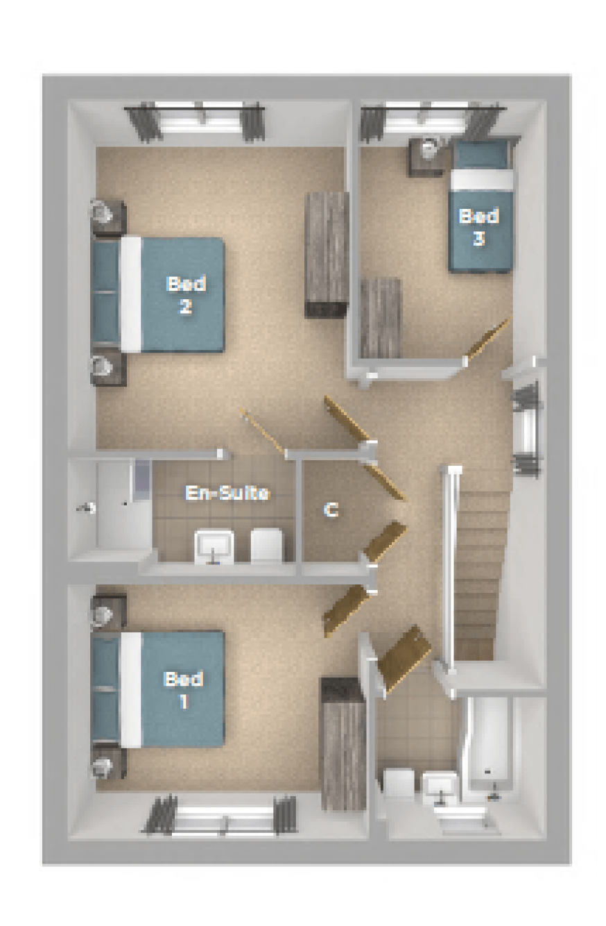 The Rutland First Floor Plan