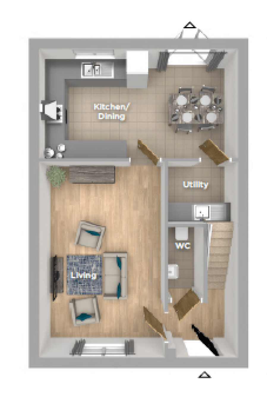The Rutland Ground Floor Plan