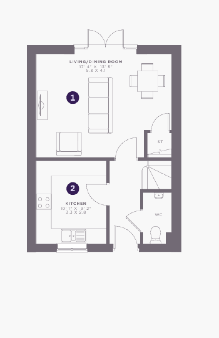 The Ecclesall Ground Floor Plan