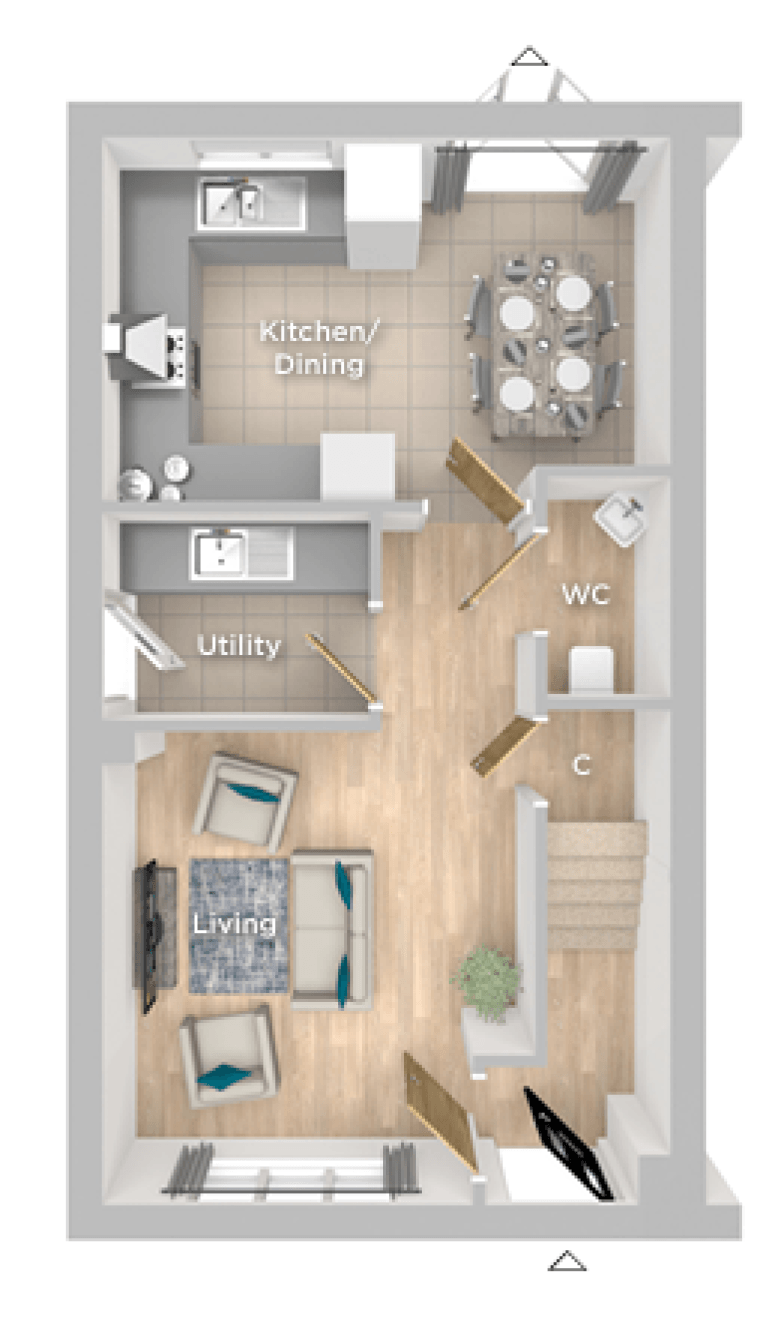 The Thornham Ground Floor Plan.