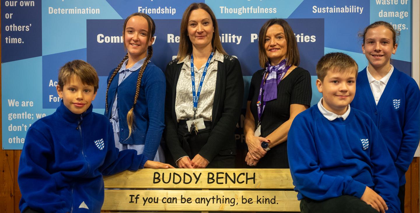 Platform Home Ownership donate buddy bench to local school in Beeston