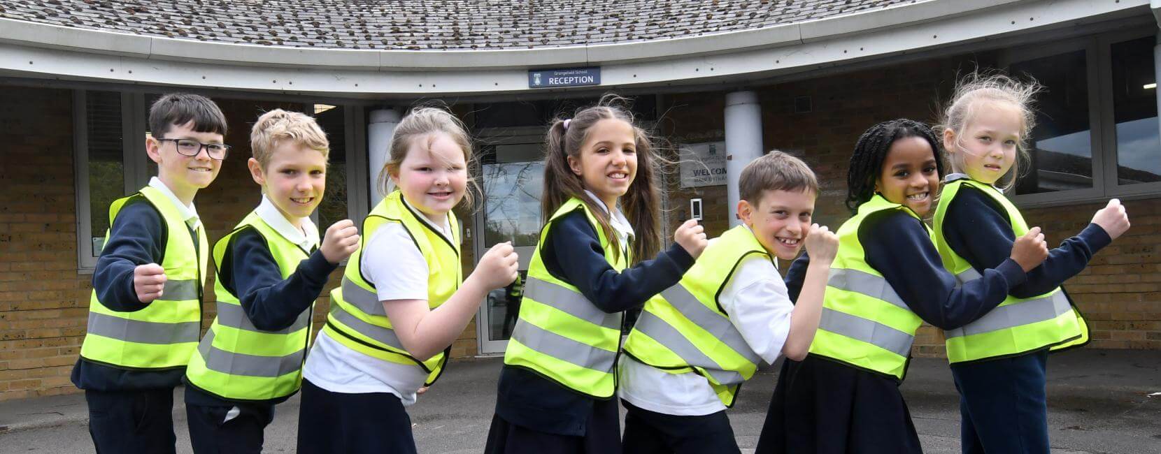 Primary School Receives Donation in Recognition of Brake's Beep Beep