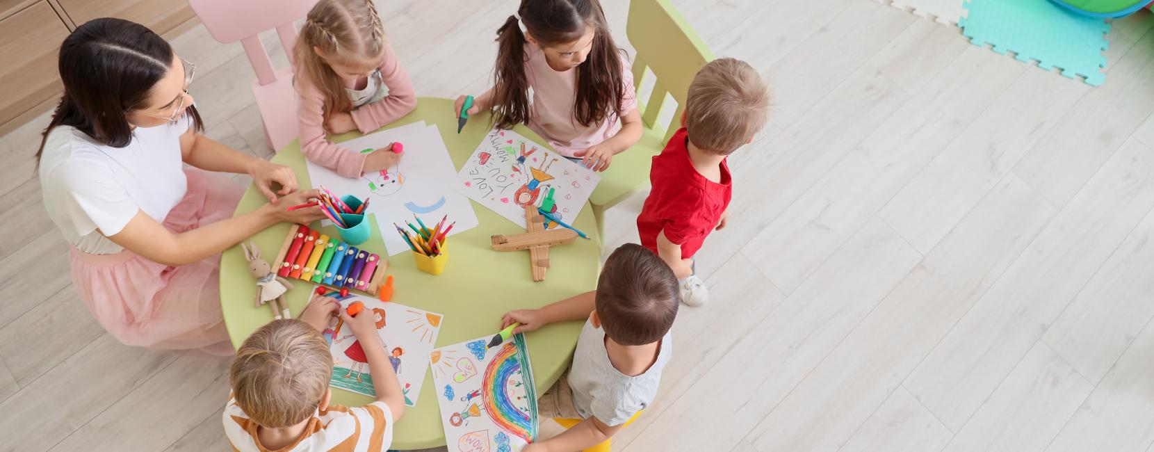 Children drawing