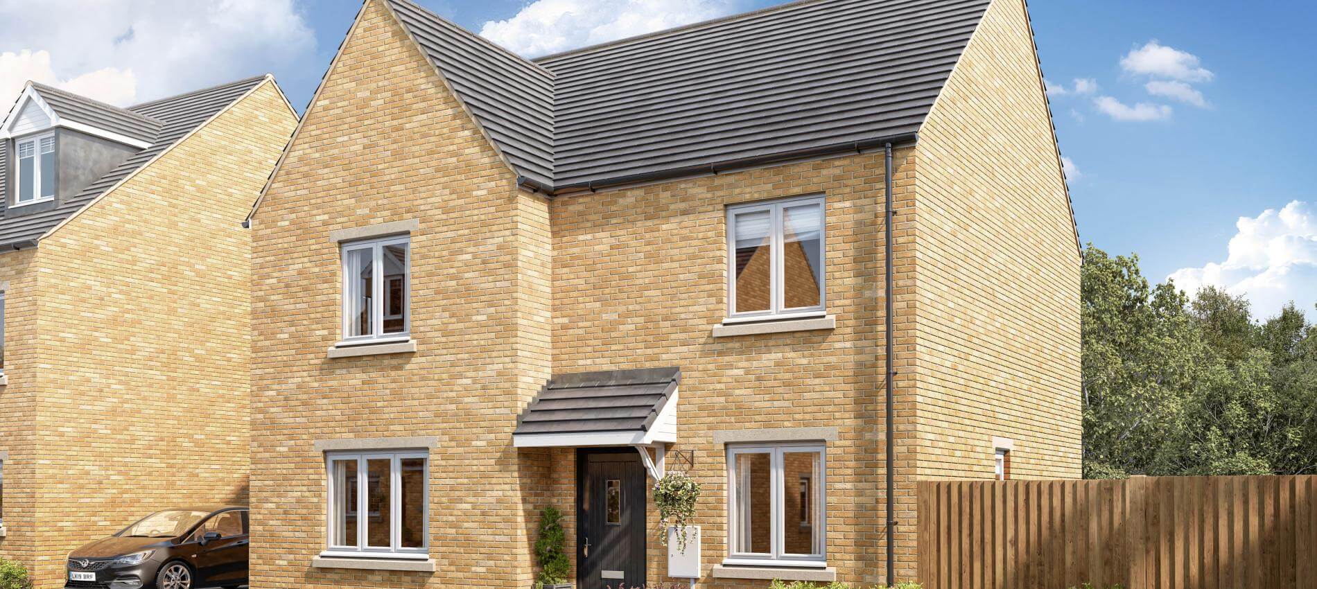 External CGI of home at The Falcons development in Carterton