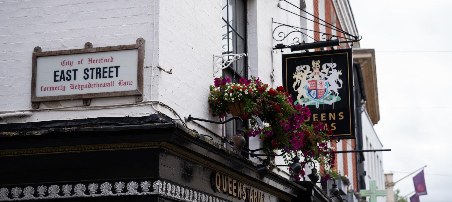 The Queen's Arms Pub in Hereford