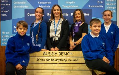 Platform Home Ownership donate buddy bench to local school in Beeston