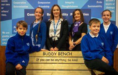 Platform Home Ownership donate buddy bench to local school in Beeston